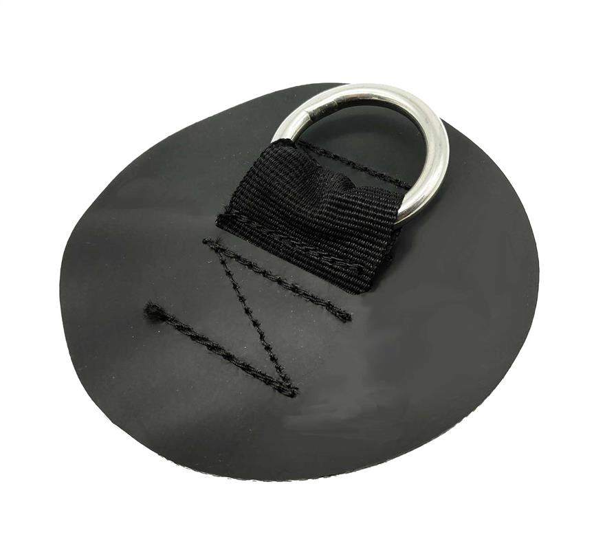 Nortik D-Ring Edelstahl mit rundem PVC Patch